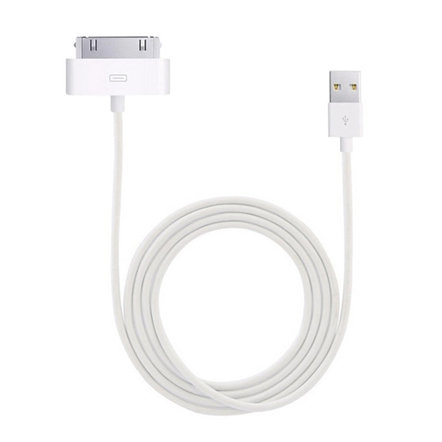 Cable de carga y sincronización de datos USB de doble cara de 2 m para iPhone 4 y 4S / iPhone 3GS / 3G / iPad 3 / iPad 2 / iPad / iPod Touch, 2 m