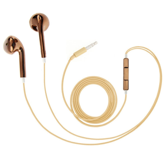 3.5mm Stereo Electroplating Wire Control Earphone for Android Phones / PC / MP3 Player / Laptops