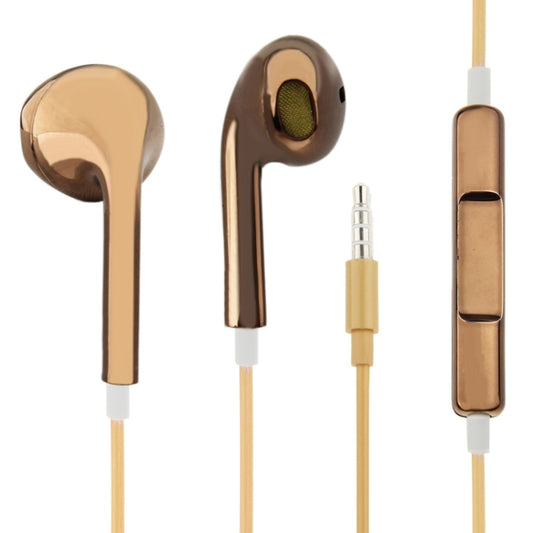 3.5mm Stereo Electroplating Wire Control Earphone for Android Phones / PC / MP3 Player / Laptops