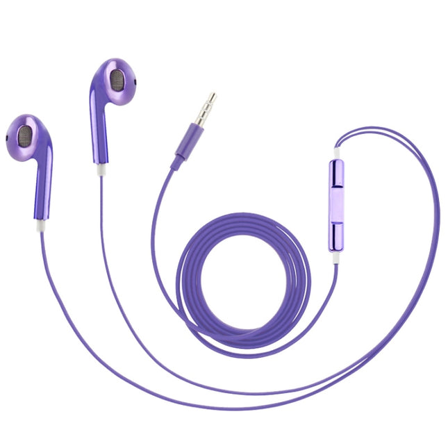 Auriculares estéreo con control por cable galvanizado de 3,5 mm para teléfonos Android, PC, reproductores de MP3 y portátiles