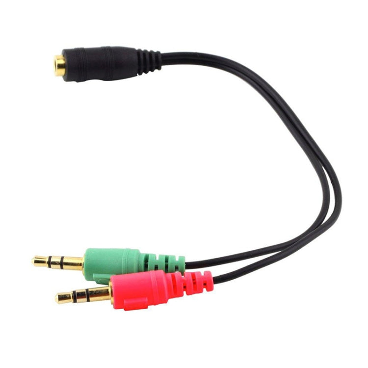 17cm 3.5mm Jack Microphone + Earphone Cable, Compatible with Phones, Tablets, Headphones, MP3 Player, Car/Home Stereo & More