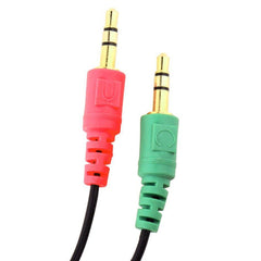 17cm 3.5mm Jack Microphone + Earphone Cable, Compatible with Phones, Tablets, Headphones, MP3 Player, Car/Home Stereo & More