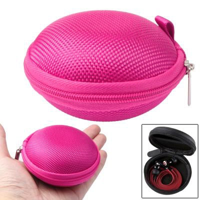 Grid Style Carrying Bag Box for Headphone / Earphone