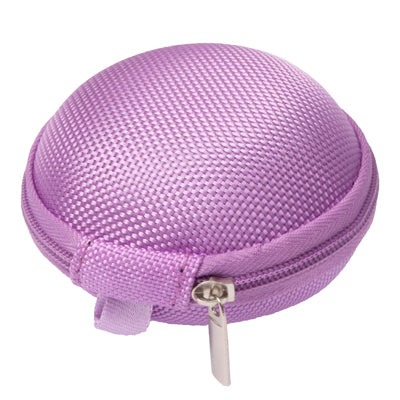 Grid Style Portable Carrying Bag Box for Headphone / Earphone, Purple, Deep Green, Dark Blue