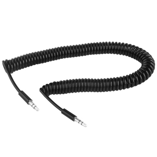 Spring Coiled 3.5mm Aux Cable, Compatible with Phones, Tablets, Headphones, MP3 Player, Car/Home Stereo & More, Length: 45cm up to 200cm