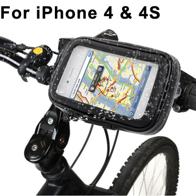 Bike Mount & Waterproof / Sand-proof / Snow-proof / Dirt-proof Tough Touch Case for iPhone 4 & 4S , Galaxy S III mini / i8190 ,Galaxy Ace / S5830