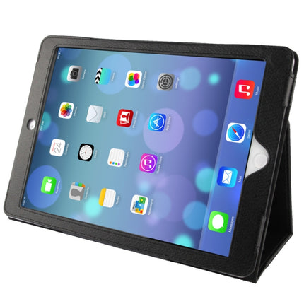 Litchi Texture Flip Ledertasche mit Halterung &amp; Sleep/Wake-up Funktion für iPad Air