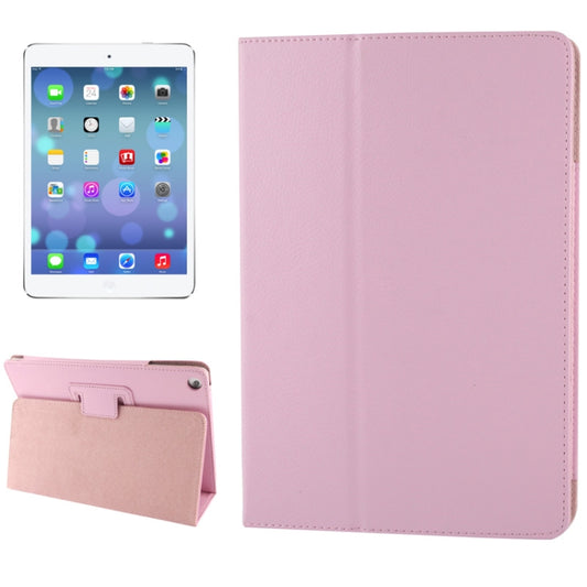 Litchi Texture Flip Leather Case with Holder & Sleep / Wake-up Function for iPad Air