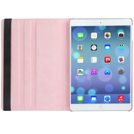 Funda de cuero con textura de lichi y rotación de 360 ​​grados para tableta con soporte para iPad Air, Air 2, iPad 9.7 2017 y iPad 9.7 2018