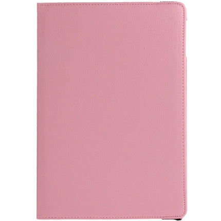 Funda de cuero con textura de lichi y rotación de 360 ​​grados para tableta con soporte para iPad Air, Air 2, iPad 9.7 2017 y iPad 9.7 2018