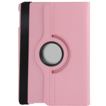 Funda de cuero con textura de lichi y rotación de 360 ​​grados para tableta con soporte para iPad Air, Air 2, iPad 9.7 2017 y iPad 9.7 2018