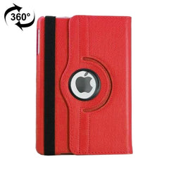 For iPad 9.7 (2018) & iPad 9.7 (2017) & Air 2 & Air 360 Degree Rotation Litchi Texture Leather Case with 2 Gears Holder