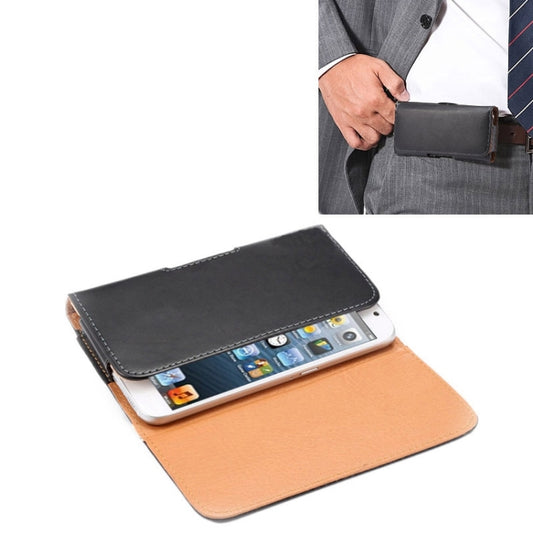 Crazy Horse Texture Vertical Flip Leather Case / Waist Bag with Back Splint for iPhone 5G