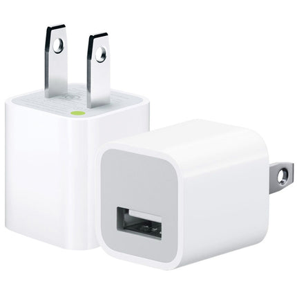 Hochwertiger 5V/1A USB-Ladeadapter mit US-Buchse für iPhone, Galaxy, Huawei, Xiaomi, LG, HTC und andere Smartphones sowie wiederaufladbare Geräte