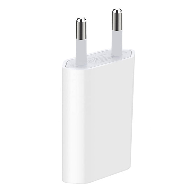 Adaptador de cargador USB con enchufe europeo de 5 V/1 A para iPhone, Galaxy, Huawei, Xiaomi, LG, HTC y otros teléfonos inteligentes, dispositivos recargables