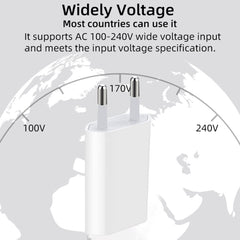 5V / 1A EU Socket USB Charger Adapter For  iPhone, Galaxy, Huawei, Xiaomi, LG, HTC and Other Smart Phones, Rechargeable Devices