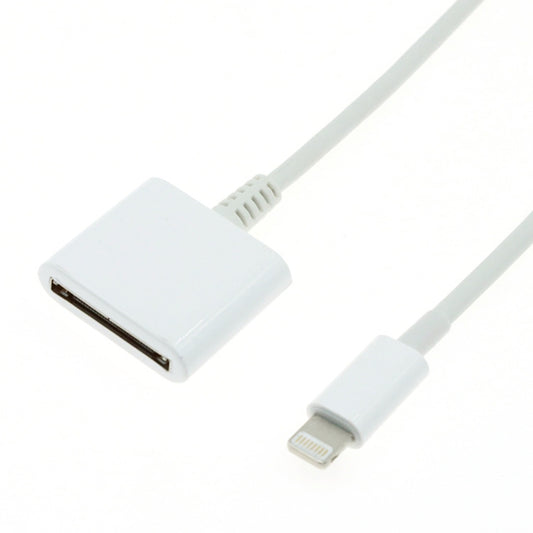 8 Pin Male to 30 Pin Female Sync Data Cable Adapter, Cable Length: 14cm, 14cm 8 Pin Male to 30 Pin