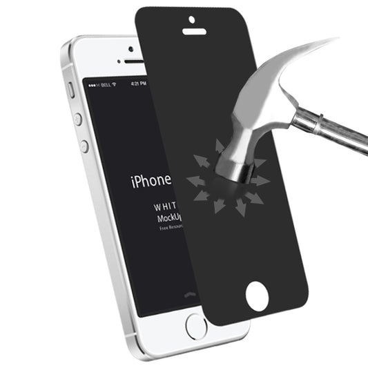 Protector de pantalla antirreflejo de 180 grados y dureza de superficie 9H de 0,4 mm para iPhone 5 y 5S, para iPhone 5 y 5S