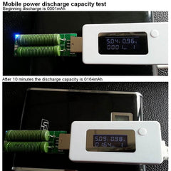 KCX-017 Mini comprobador de capacidad de energía móvil, voltaje USB - KCX-017 Blanco