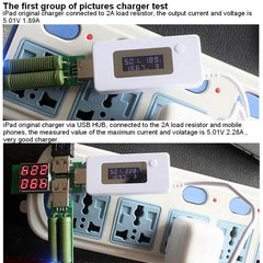 KCX-017 Mini comprobador de capacidad de energía móvil, voltaje USB - KCX-017 Blanco