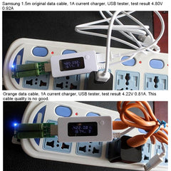 KCX-017 Mini comprobador de capacidad de energía móvil, voltaje USB - KCX-017 Blanco