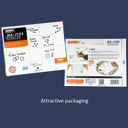 JAKEMY JM-Z09 25cm x 20cm Magnetic Project Mat with Marker Pen for iPhone / Samsung Repairing Tools, JM-Z09