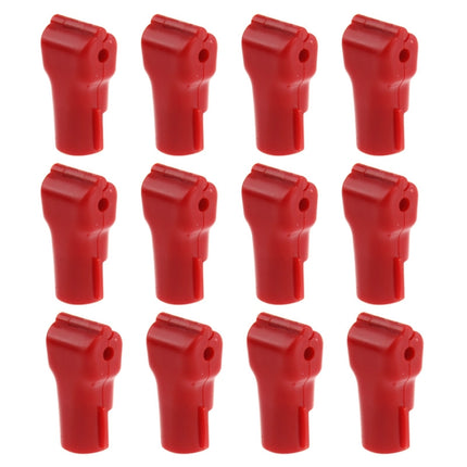 12 PCS Red ABS Display Hook / Security Lock Hook, 5.0mm Lock Hook Red, 6.0mm Lock Hook Red