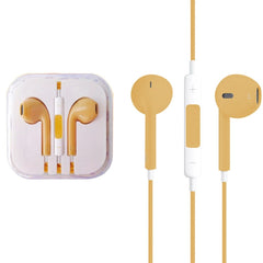 EarPods Wired Headphones Earbuds with Wired Control & Mic, White, Transparent, Rose Gold, Purple, Red, Blue, Black, Green, Orange, Gold, Magenta