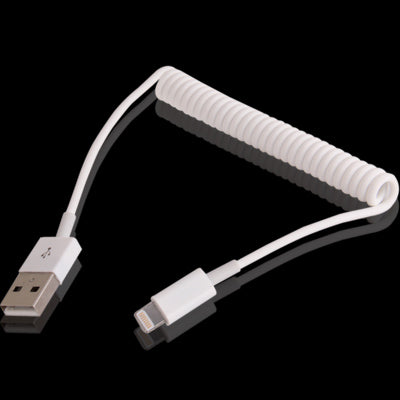 USB Sync Data / Charging Coiled Cable for iPhone, iPad