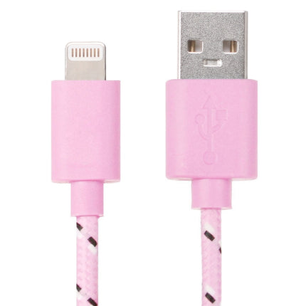 3 m langes USB-Datenübertragungs- und Ladekabel im Nylonnetz-Stil für iPhone, iPad