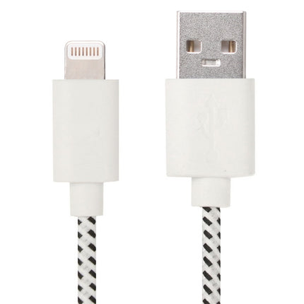2 m langes USB-Datenübertragungs-Ladekabel aus Nylon für iPhone, iPad