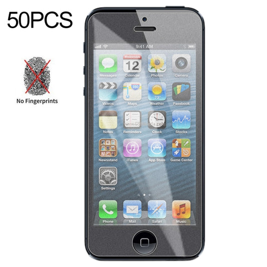 50 PCS Nicht-Vollmatte, Frosted-Hartglasfolie für iPhone 5 / 5S / 5C, Für iPhone 5 / 5S / 5C