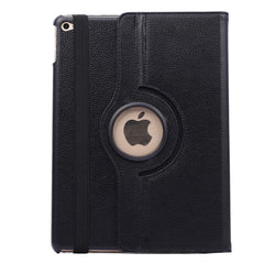 360 Degree Rotation Litchi Texture Flip Leather Case with 2 Gears Holder for iPad Air 2, For iPad Air 2