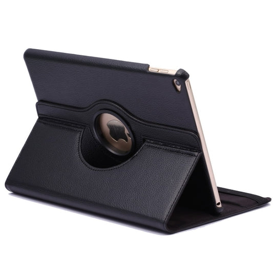 360 Degree Rotation Litchi Texture Flip Leather Case with 2 Gears Holder for iPad Air 2, For iPad Air 2