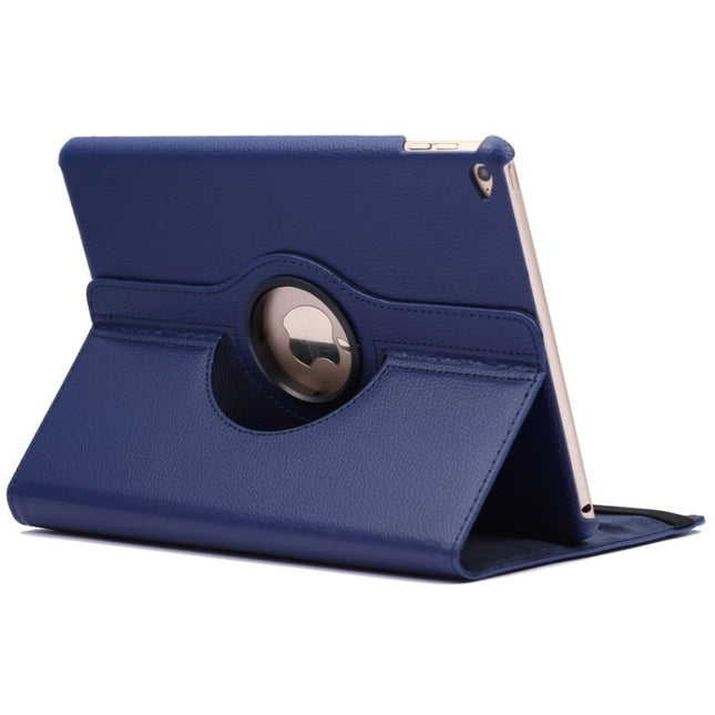 Funda de cuero con tapa con textura de lichi y rotación de 360 ​​grados con soporte de 2 engranajes para iPad Air 2, para iPad Air 2