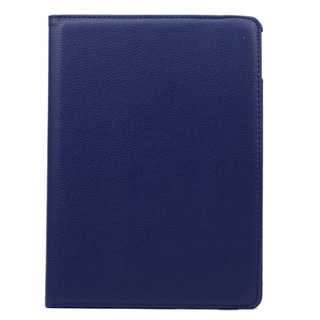 Funda de cuero con tapa con textura de lichi y rotación de 360 ​​grados con soporte de 2 engranajes para iPad Air 2, para iPad Air 2