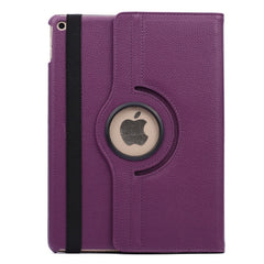 360 Degree Rotation Litchi Texture Flip Leather Case with 2 Gears Holder for iPad Air 2, For iPad Air 2