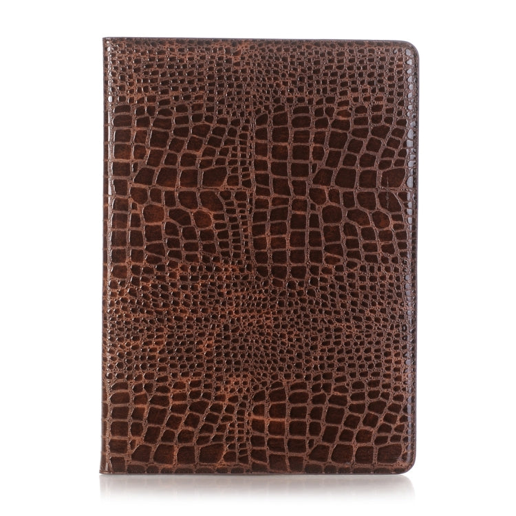 Funda de piel con tapa horizontal con textura de cocodrilo, ranuras para tarjetas y billetera para iPad Air 2