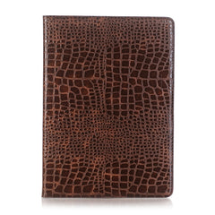 Funda de piel con tapa horizontal con textura de cocodrilo, ranuras para tarjetas y billetera para iPad Air 2