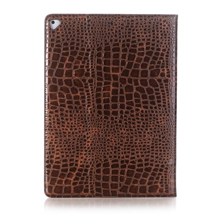 Funda de piel con tapa horizontal con textura de cocodrilo, ranuras para tarjetas y billetera para iPad Air 2