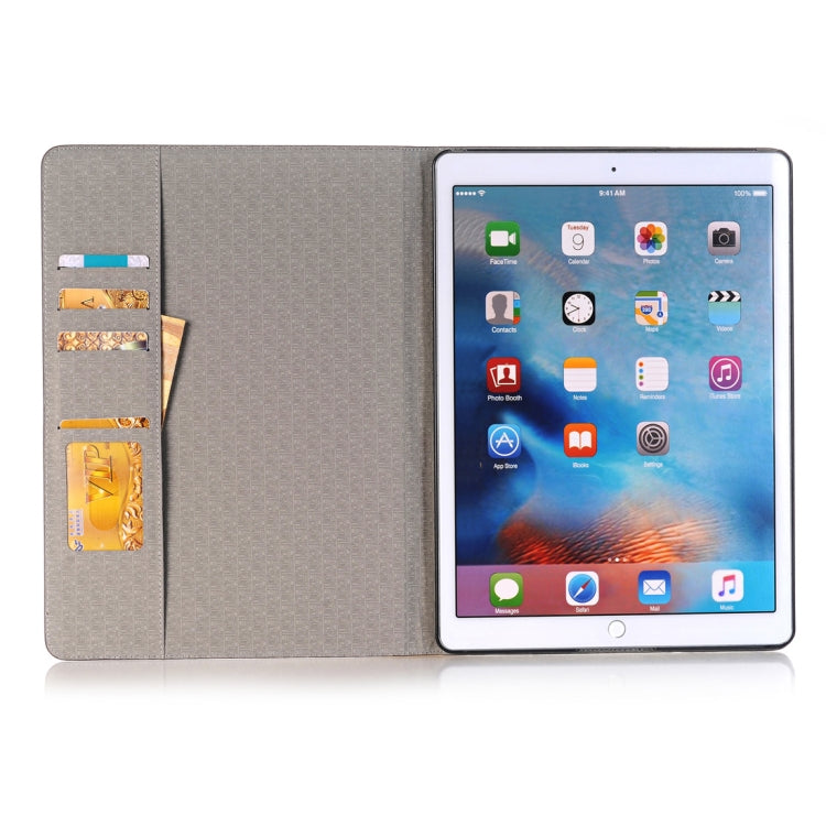 Funda de piel con tapa horizontal con textura de cocodrilo, ranuras para tarjetas y billetera para iPad Air 2