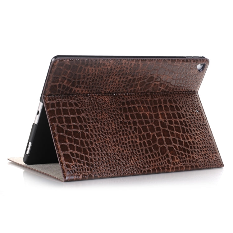 Funda de piel con tapa horizontal con textura de cocodrilo, ranuras para tarjetas y billetera para iPad Air 2