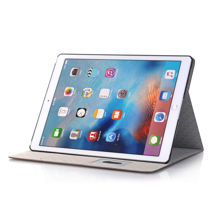 Funda de piel con tapa horizontal con textura de cocodrilo, ranuras para tarjetas y billetera para iPad Air 2