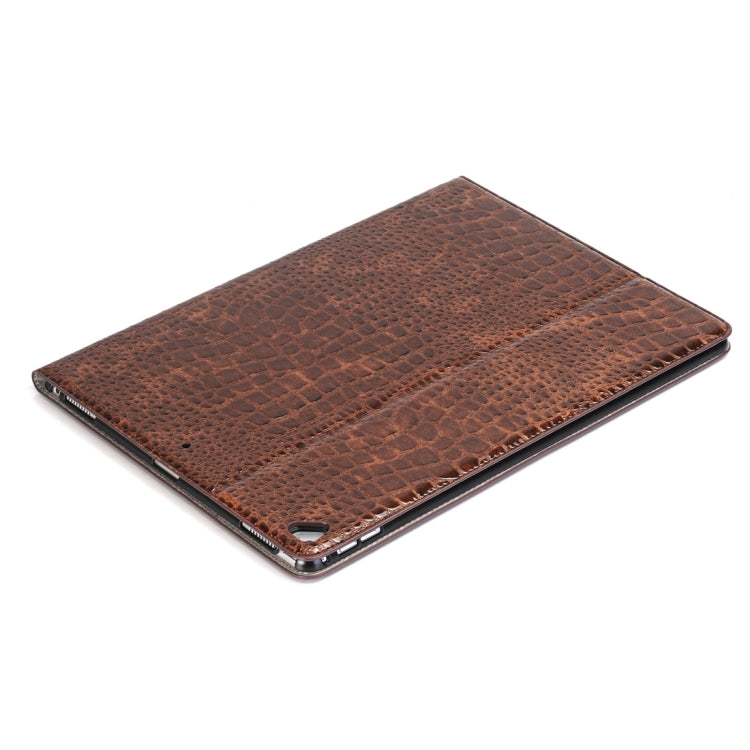 Funda de piel con tapa horizontal con textura de cocodrilo, ranuras para tarjetas y billetera para iPad Air 2