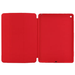 3-fold Naturally Treated Smart Leather Case with Sleep / Wake-up Function & Holder for iPad Air 2