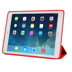 3-fold Naturally Treated Smart Leather Case with Sleep / Wake-up Function & Holder for iPad Air 2