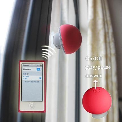 Bluetooth-Lautsprecher in Pilzform mit Saughalterung
