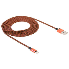 2A Woven Style USB to 8 Pin Sync Data / Charging Cable, Cable Length: 1m