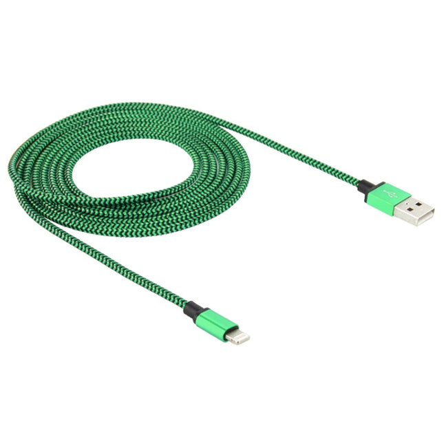 Cable USB de 8 pines para sincronización de datos y carga, estilo tejido, 2 A, longitud del cable: 1 m