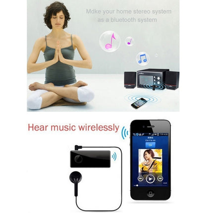 Car Bluetooth Handsfree Music Mic Receiver For iPhone, Galaxy, Sony, Lenovo, HTC, Huawei, and other Smartphones